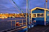 Fischerhafen bei Sonnenuntergang, caraquet, new brunswick, kanada, nordamerika