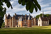 Das unter Denkmalschutz stehende Schloss von Chambray aus dem 16. Jahrhundert beherbergt die Landwirtschaftsschule, Mesnil-sur-iton, Eure, Normandie, Frankreich