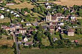 Die kleine ländliche Stadt Ambenay, Eure, Normandie, Frankreich