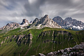 Ra Gusela, Averau,Nuvolau and Passo Giau in Dolomiti Bellunesi, Unesco Heritage, Veneto, Belluno, Italy