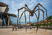 Spider sculpture 'Maman' by Louise Bourgeois outside Guggenheim museum in Bilbao, Spain