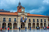 Avilés city council Town Hall, Plaza de España, Aviles, Asturias, Spain