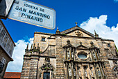 Monastery of San Martiño Pinario church in Praza da Inmaculada or Acibecher in Santiago de Compostela, Galicia, Spain, Europe