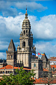 Kathedrale von Santiago de Compostela an der Praza do Obradoiro Santiago de Compostela A Coruña, Spanien.