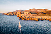 Kap Cala domestica, Sulcis Iglesiente Provinz Sud Sardegna, Sardinien, Italien