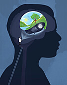 Circadian health, conceptual illustration