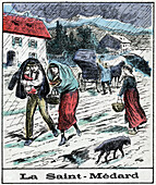 Meteorological proverb, illustration
