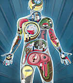 Regenerative medicine, conceptual illustration