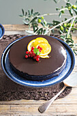 Schokoladenkuchen mit Orangenflavour