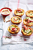Yorkshire pudding with prosciutto