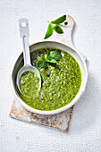 Chilli and mint salsa verde