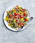 Red lentil and herb tabbouleh