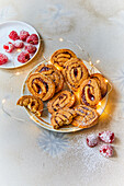 Raspberry swirl cookies