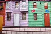 Das farbenfrohe Restaurant Turkestan im Stadtteil Sultanahmet in Istanbul, Türkei