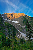 Johannesburg Mountain vom Cascade Pass Trail, North Cascades National Park, Washington.