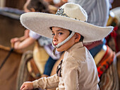 Charro participates at the 23rd International Mariachi & Charros festival in Guadalajara Mexico