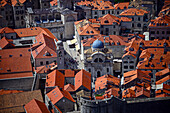 Blick auf die Altstadt von Dubrovnik Kirche des Heiligen Blasius von oben