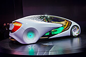 Toyota Konzeptfahrzeug auf der CES in Las Vegas. Die CES ist die weltweit führende Messe für Unterhaltungselektronik.