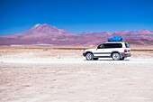 4wd Bolivian Altiplano tour passing volcanoes, South-West Bolivia