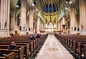 St. Patrick's Cathedral, a neogothic Roman Catholic Cathedral in New York City