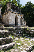 Temple VII in the ruins of the Mayan city of Bonampak in Chiapas, Mexico.
