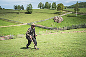 Shepherd in Jina, Sibiu County, Transylvania, Romania