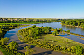 Aussichtspunkt Decision Point am Zusammenfluss von Missouri und Marias Rivers, Montana.