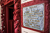 Maori-Versammlungshaus, Waitangi Treaty Grounds, Bay of Islands, Region Northland, Nordinsel, Neuseeland