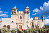 The church of Santo Domingo de Guzman in Oaxaca , Mexico. the church was founded by the Dominican Order in 1570.