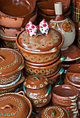 Pottery shop in Tonal?, Mexico.