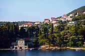 Coast of Dubrovnik from cruise ship, Croatia