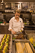 Woman in a Nutrition and Food Science lab