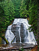 Langfield Falls, Mosquito Creek, Gifford Pinchot National Forest, Cascade Mountains, Washington.