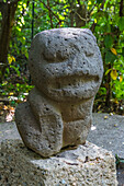 Monument 60, das Jaguarkind, aus den Olmekenruinen von Ixhuatlan, Veracruz. Vorklassische Periode (700-400 v. Chr.). La Venta Museum, Villahermosa, Mexiko.
