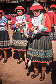 Ccaccaccollo weaving community, Sacred Valley of the Incas, near Cusco, Peru