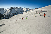 Skigebiet Pla d' Adet. Saint Lary Soulan. Hautes Pyrenees. Frankreich