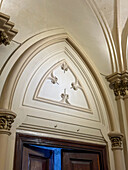 Architectural detail of the interior of the San Vicente Ferrer Church in Godoy Cruz, Mendoza, Argentina.