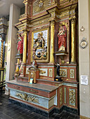Der Altar der Jungfrau vom Berge Karmel in der Kathedrale Unserer Lieben Frau von Loreto, Mendoza, Argentinien.