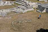 Ruinen der postklassischen Maya-Stadt Mayapan, Yucatan, Mexiko.
