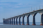 Confederation Bridge, connecting Prince Edward Island with New Brunswick; Maritime Provinces, Canada.