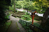 Der buddhistische Tempel Otagi Nenbutsu-ji im Stadtviertel Arashiyama in Kyoto, Japan