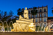 Hispalis-Brunnen, Sevilla, Andalusien, Spanien, Europa
