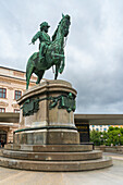 Archduke Albrecht monument in front of Albertina, Vienna, Austria, Europe