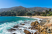 Strand von Zapallar, Zapallar, Provinz Petorca, Region Valparaiso, Chile, Südamerika