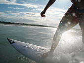 Surfer's Leg On Board, Blurred Motion