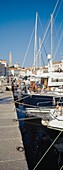 Boote festgemacht in Piran