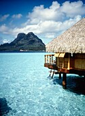 Wooden Hut In Lagoon