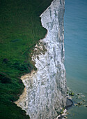 Weiße Klippen von Dover, Blick aus hohem Winkel