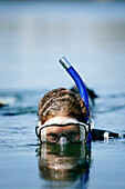 Young Woman Snorkeling