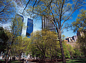 Time Warner Towers As Viewed From Central Park.